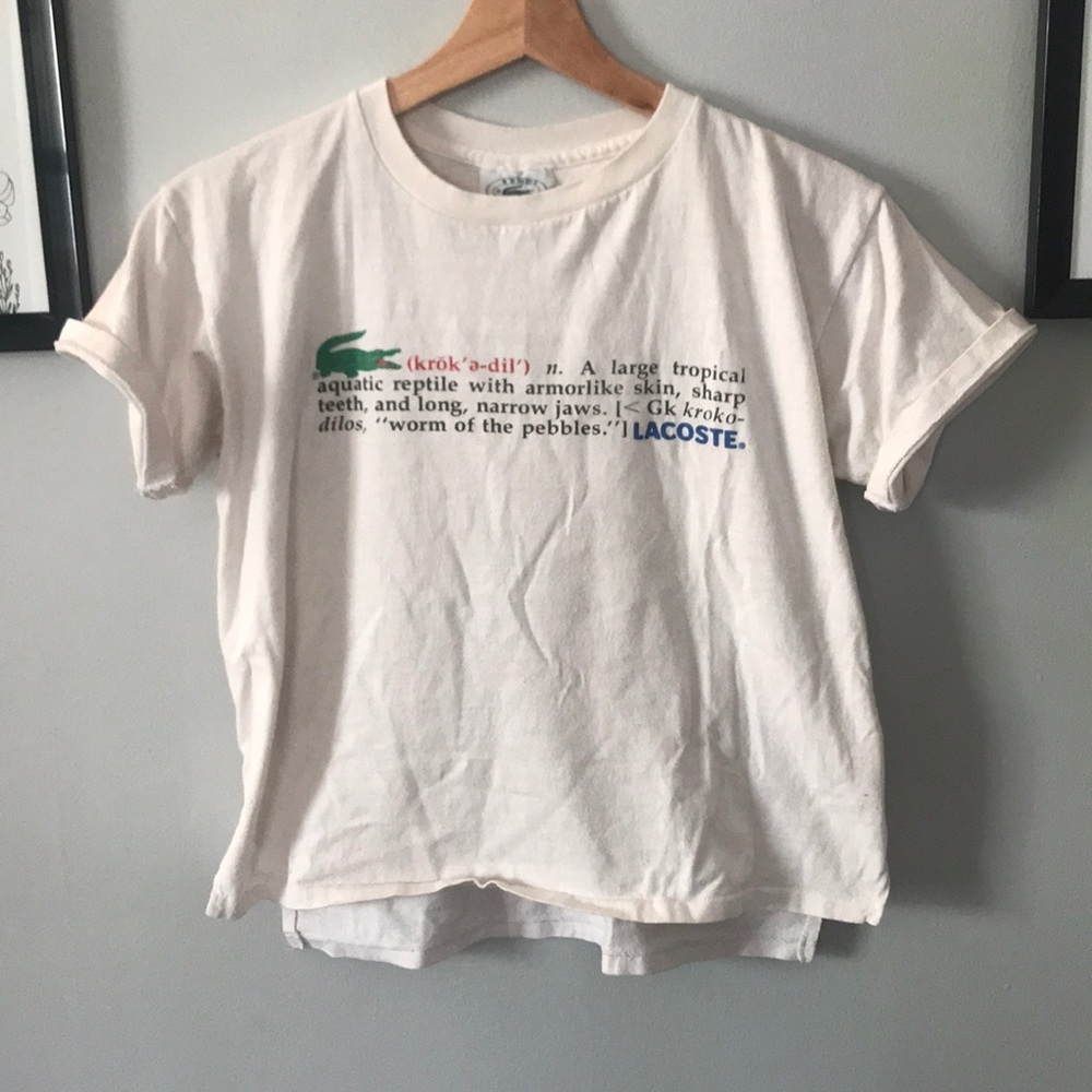 Vintage Lacoste Crop Tee